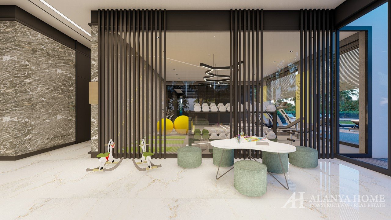 Esline Eden Garden Avsalar Alanya Antalya Türkei Verkauf Kauf einer Wohnung auf Raten in einem Neuba